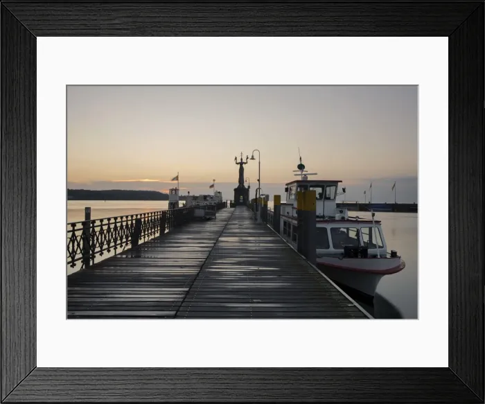 Framed Print : Morning light in the port of Konstanz with Imperia and a ship, Lake Constance, Baden-Wuerttemberg, Germany, Europe Framed Print : Morning light in the port of Konstanz with Imperia and a ship, Lake Constance, Baden-Wuerttemberg, Germany, Europe