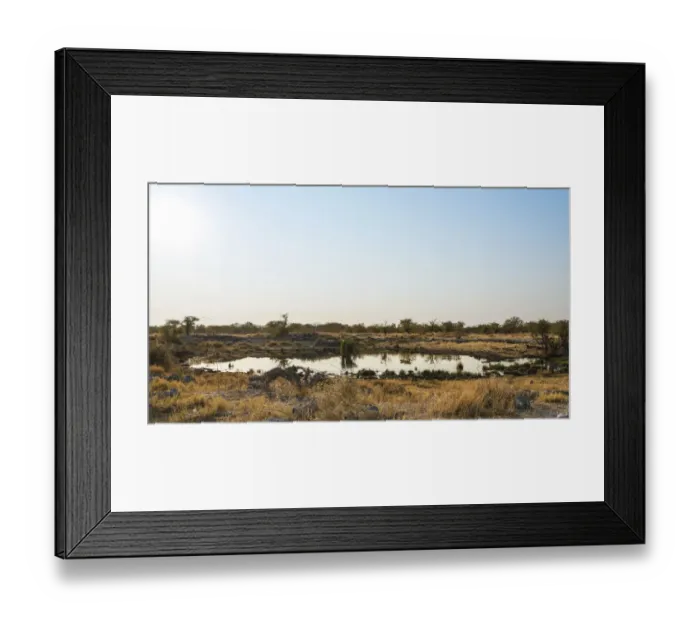 Framed Print : Nuamses waterhole, Etosha National Park, Namibia Framed Print : Nuamses waterhole, Etosha National Park, Namibia