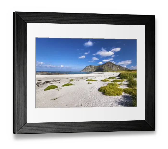 Framed Print : Beach near Flakstad, Flakstadoya, Lofoten, Nordland, Norway Framed Print : Beach near Flakstad, Flakstadoya, Lofoten, Nordland, Norway
