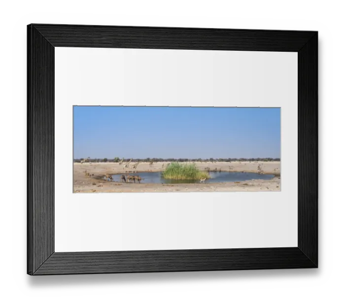 Framed Print : Chudob waterhole, Etosha National Park, Namibia Framed Print : Chudob waterhole, Etosha National Park, Namibia