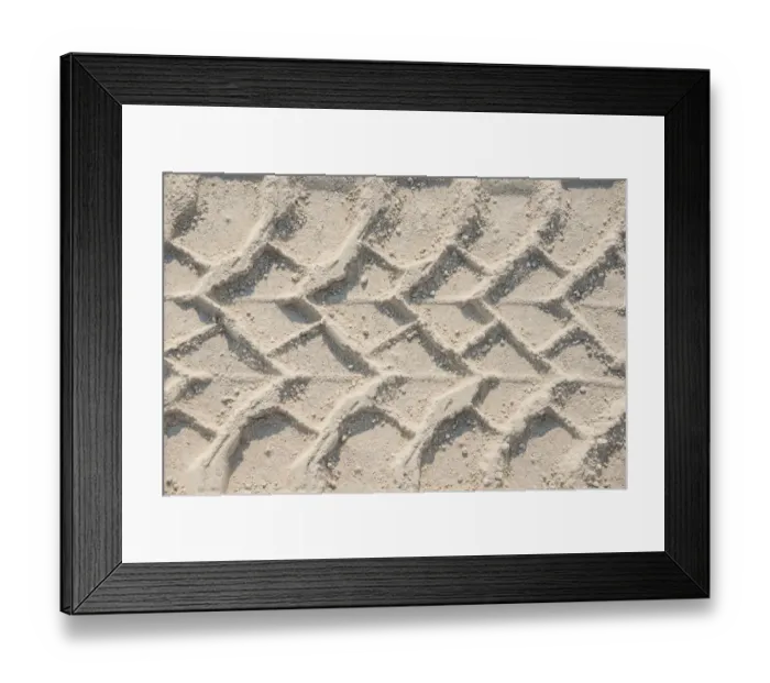 Framed Print : Tire tracks in the sand, Etosha Pan, Etosha National Park, Namibia Framed Print : Tire tracks in the sand, Etosha Pan, Etosha National Park, Namibia