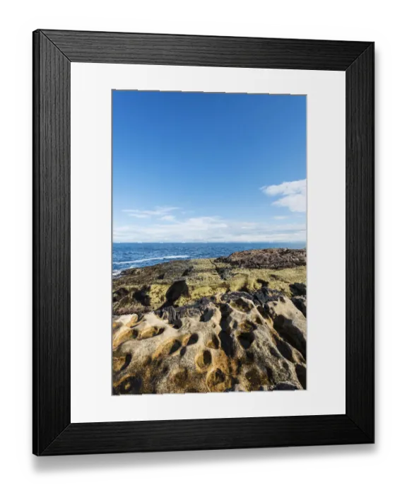Framed Print : Rugged coastline with eroded sandstone on the Moray Firth at Tarbat Ness, Scotland, United Kingdom, Europe Framed Print : Rugged coastline with eroded sandstone on the Moray Firth at Tarbat Ness, Scotland, United Kingdom, Europe