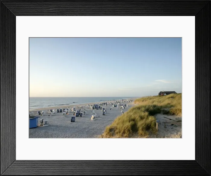 Framed Print : Late afternoon on the beach of Kampen, Sylt, Kampen, Sylt, North Frisia, Schleswig-Holstein, Germany Framed Print : Late afternoon on the beach of Kampen, Sylt, Kampen, Sylt, North Frisia, Schleswig-Holstein, Germany