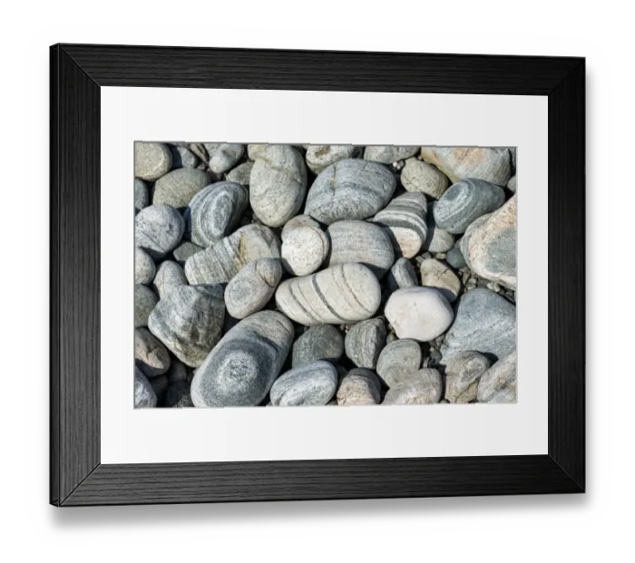 Framed Print : Banded and round gneiss, on the gravel beach, Geopark Scourie Bay, Sutherland, Scotland, United Kingdom, Europe Framed Print : Banded and round gneiss, on the gravel beach, Geopark Scourie Bay, Sutherland, Scotland, United Kingdom, Europe