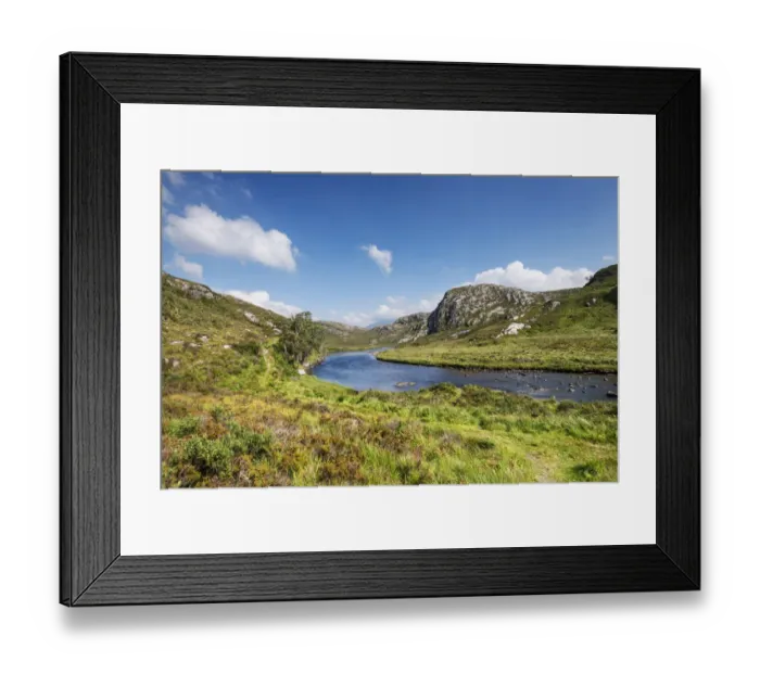 Framed Print : The rich in fish Laxford river is fed by Loch Stack and flows into Loch Laxford, Sutherland, Scotland, United Kingdom, Europe Framed Print : The rich in fish Laxford river is fed by Loch Stack and flows into Loch Laxford, Sutherland, Scotland, United Kingdom, Europe
