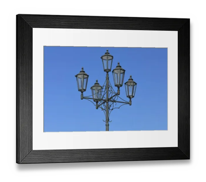 Framed Print : Street light, marketplace of Heide, Dithmarschen district, Schleswig-Holstein, Germany, Europe Framed Print : Street light, marketplace of Heide, Dithmarschen district, Schleswig-Holstein, Germany, Europe
