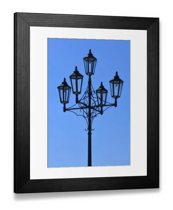Framed Print : Street light, marketplace of Heide, Dithmarschen district, Schleswig-Holstein, Germany, Europe Framed Print : Street light, marketplace of Heide, Dithmarschen district, Schleswig-Holstein, Germany, Europe