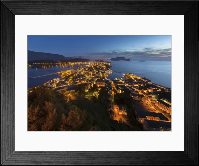 Framed Print : View of the town of Alesund from Aksla hill, Alesund, More og Romsdal, Norway Framed Print : View of the town of Alesund from Aksla hill, Alesund, More og Romsdal, Norway