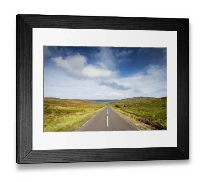 Framed Print : The A836 at Achnabourin, Sutherland, Scotland, Great Britain, Europe Framed Print : The A836 at Achnabourin, Sutherland, Scotland, Great Britain, Europe