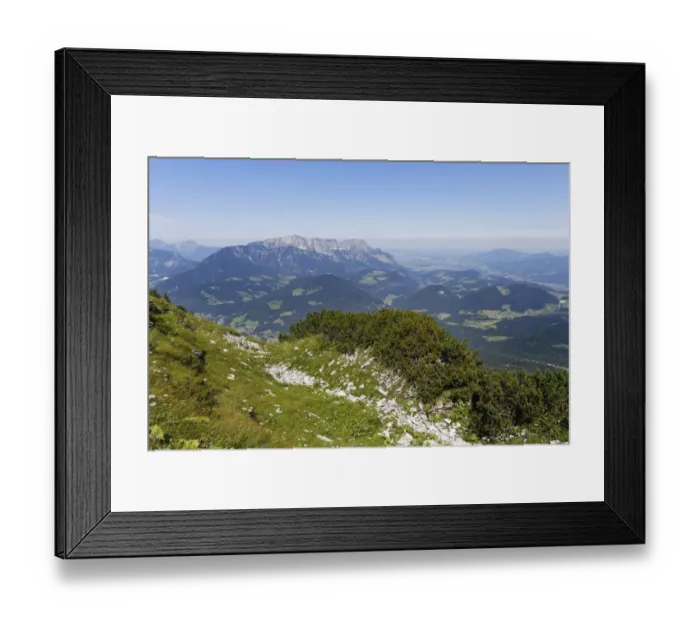 Framed Print : View from Kehlstein Mountain, left Untersberg, right Salzachtal, Berchtesgaden, Berchtesgaden Alps, Upper Bavaria, Bavaria, Germany, Europe Framed Print : View from Kehlstein Mountain, left Untersberg, right Salzachtal, Berchtesgaden, Berchtesgaden Alps, Upper Bavaria, Bavaria, Germany, Europe