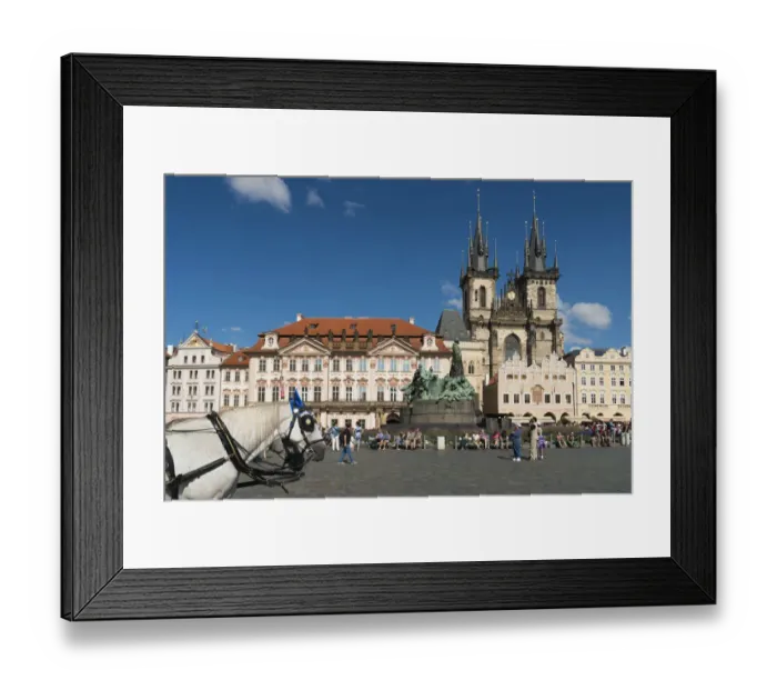 Framed Print : Old Town Square, National Gallery, Tyn Church, Prague, Czech Republic, Europe