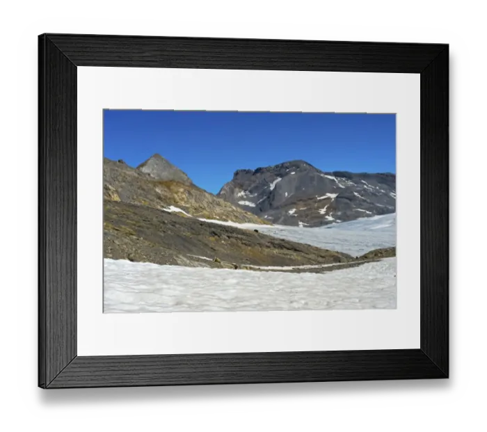Framed Print : Plaine Morte glacier plateau with Mt Gletscherhorn and Mt Wildstrubel, left to right, Bernese Alps, Switzerland Framed Print : Plaine Morte glacier plateau with Mt Gletscherhorn and Mt Wildstrubel, left to right, Bernese Alps, Switzerland