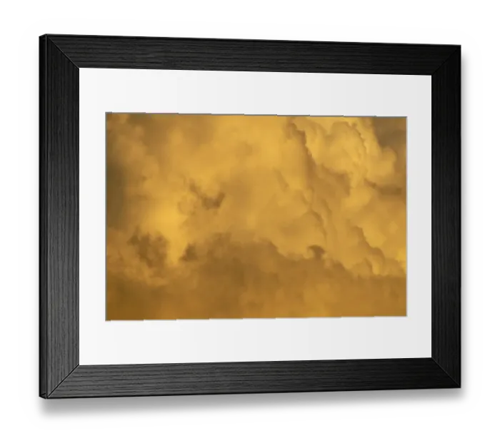 Framed Print : Altocumulus clouds in the evening sky