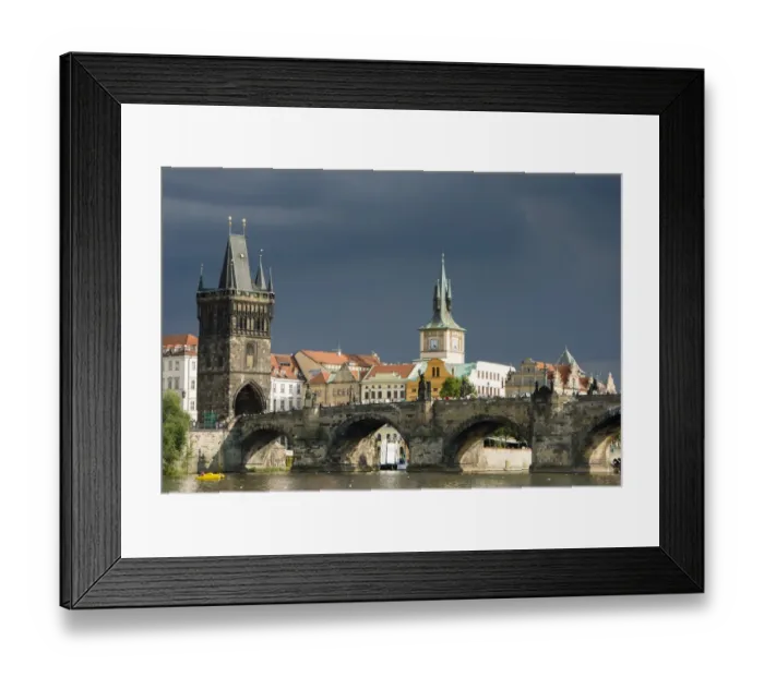 Framed Print : Charles Bridge, Prague, Czech Republic, Europe Framed Print : Charles Bridge, Prague, Czech Republic, Europe