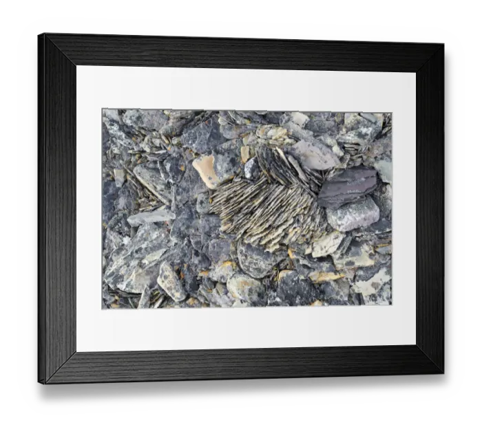 Framed Print : Frost damaged rocks in the Arctic ice desert, Zorgdragerfjord, Prins Oscars Land, Nordaustlandet, Svalbard Archipelago, Svalbard and Jan Mayen, Norway