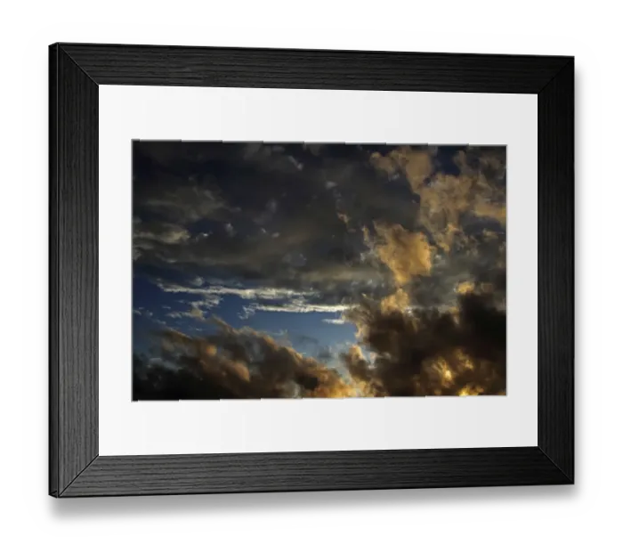 Framed Print : Sky with clouds, moody atmosphere Framed Print : Sky with clouds, moody atmosphere
