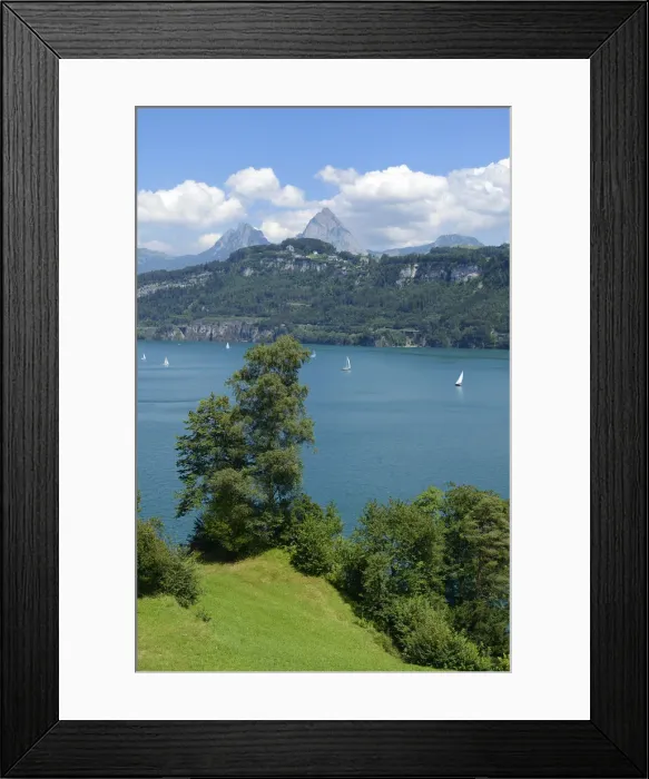 Framed Print : Ruetli, the founding site of Switzerland, with the Kleiner Mythen and Grosser Mythen mountains, Brunnen, Switzerland, Europe Framed Print : Ruetli, the founding site of Switzerland, with the Kleiner Mythen and Grosser Mythen mountains, Brunnen, Switzerland, Europe