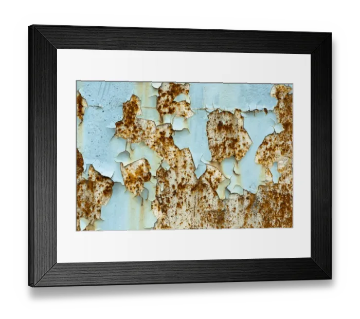 Framed Print : Texture, metal with flaking paint, rust Framed Print : Texture, metal with flaking paint, rust