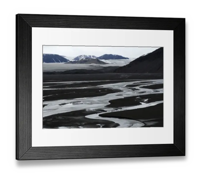 Framed Print : Meandering river in front of mountains and a glacial landscape, Faksevagen, Lomfjorden, Spitsbergen Island, Svalbard Archipelago, Svalbard and Jan Mayen, Norway Framed Print : Meandering river in front of mountains and a glacial landscape, Faksevagen, Lomfjorden, Spitsbergen Island, Svalbard Archipelago, Svalbard and Jan Mayen, Norway