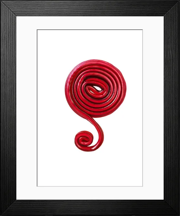 Framed Print : Red fruit gum snail Framed Print : Red fruit gum snail