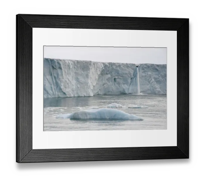 Framed Print : Waterfall of meltwater at the glacier front of Brasvellbreen, the longest glacier front in the northern hemisphere, Austfonna, Nordaustlandet, Svalbard Archipelago, Svalbard and Jan Mayen, Norway Framed Print : Waterfall of meltwater at the glacier front of Brasvellbreen, the longest glacier front in the northern hemisphere, Austfonna, Nordaustlandet, Svalbard Archipelago, Svalbard and Jan Mayen, Norway