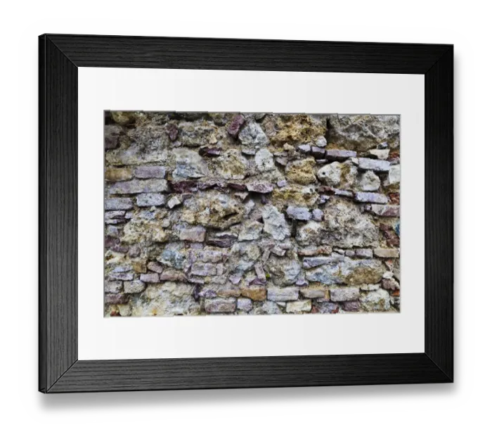 Framed Print : Weathered stone wall, brick wall Framed Print : Weathered stone wall, brick wall