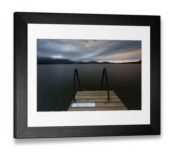 Framed Print : Evening mood at Lake Hopfensee in Allgaeu, Bavaria, Germany, Europe, PublicGround Framed Print : Evening mood at Lake Hopfensee in Allgaeu, Bavaria, Germany, Europe, PublicGround