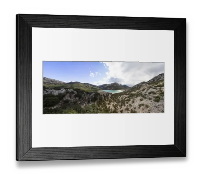 Framed Print : Views of the Serra de Tramuntana, mountain range and the Gorg Blau reservoir, Escorca, Son Torella, Majorca, Balearic Islands, Spain Framed Print : Views of the Serra de Tramuntana, mountain range and the Gorg Blau reservoir, Escorca, Son Torella, Majorca, Balearic Islands, Spain