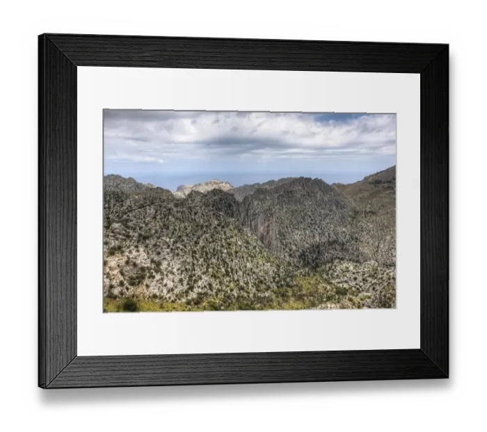 Framed Print : View over the Tramuntana Mountains, Majorca, Balearic Islands, Spain, Europe Framed Print : View over the Tramuntana Mountains, Majorca, Balearic Islands, Spain, Europe