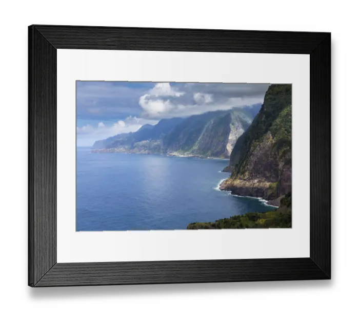 Framed Print : The cliff coast near Seixal, S. Vicente, Seixal, Madeira, Portugal Framed Print : The cliff coast near Seixal, S. Vicente, Seixal, Madeira, Portugal