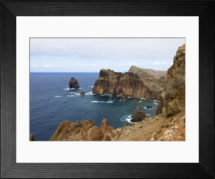 Framed Print : Nature reserve with steep cliffs on the volcanic peninsula of Ponta de Sao Lourenco, Funchal, Canical, Ilha da Madeira, Portugal Framed Print : Nature reserve with steep cliffs on the volcanic peninsula of Ponta de Sao Lourenco, Funchal, Canical, Ilha da Madeira, Portugal