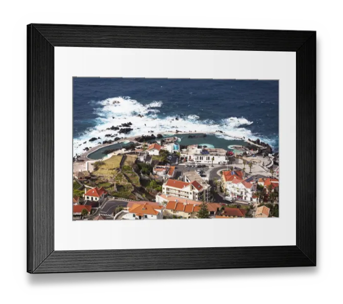 Framed Print : Porto Moinz with a sea water swimming pool, Lanceiros, Porto Moniz, Madeira, Portugal Framed Print : Porto Moinz with a sea water swimming pool, Lanceiros, Porto Moniz, Madeira, Portugal
