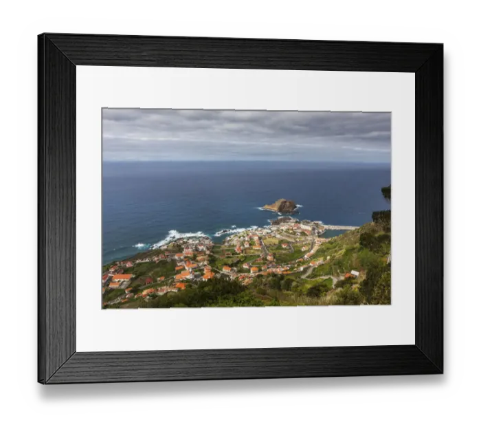 Framed Print : View over Porto Moinz, Lanceiros, Porto Moniz, Madeira, Portugal Framed Print : View over Porto Moinz, Lanceiros, Porto Moniz, Madeira, Portugal