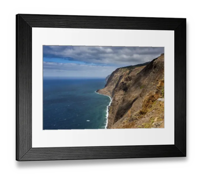 Framed Print : Cliff coast near Ponta do Pargo, Ponta do Pargo, Faja da Ovelha, Calheta, Madeira, Portugal Framed Print : Cliff coast near Ponta do Pargo, Ponta do Pargo, Faja da Ovelha, Calheta, Madeira, Portugal