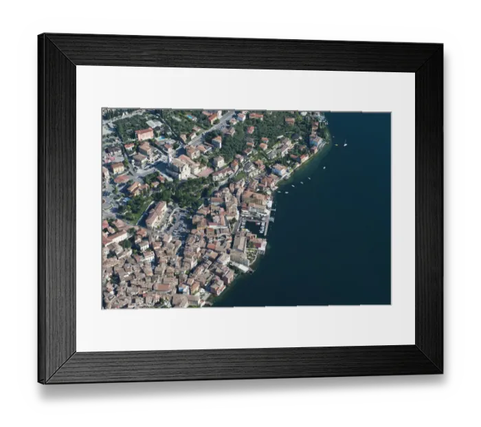 Framed Print : Aerial view, Malcesine, historic town, Lake Garda, Veneto, Verona Province, Italy Framed Print : Aerial view, Malcesine, historic town, Lake Garda, Veneto, Verona Province, Italy