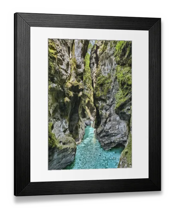 Framed Print : Tolmin Gorge, Emerald Route, Triglav National Park, Tolmin, Goriska, Slovenia Framed Print : Tolmin Gorge, Emerald Route, Triglav National Park, Tolmin, Goriska, Slovenia