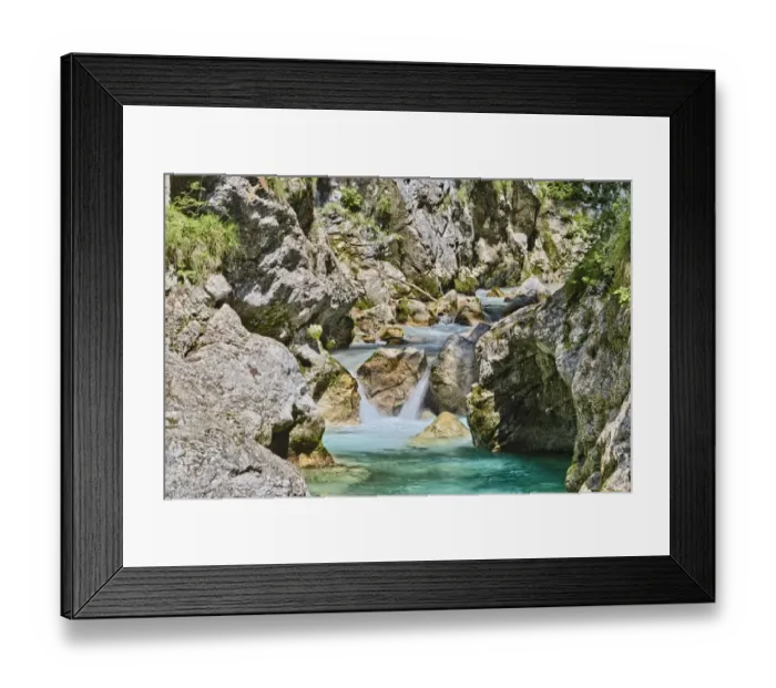 Framed Print : Tolmin Gorge, Emerald Route, Nationalpark Triglav, Region Primorska, Slowenien, Tolmin, Goriska, Slovenia Framed Print : Tolmin Gorge, Emerald Route, Nationalpark Triglav, Region Primorska, Slowenien, Tolmin, Goriska, Slovenia