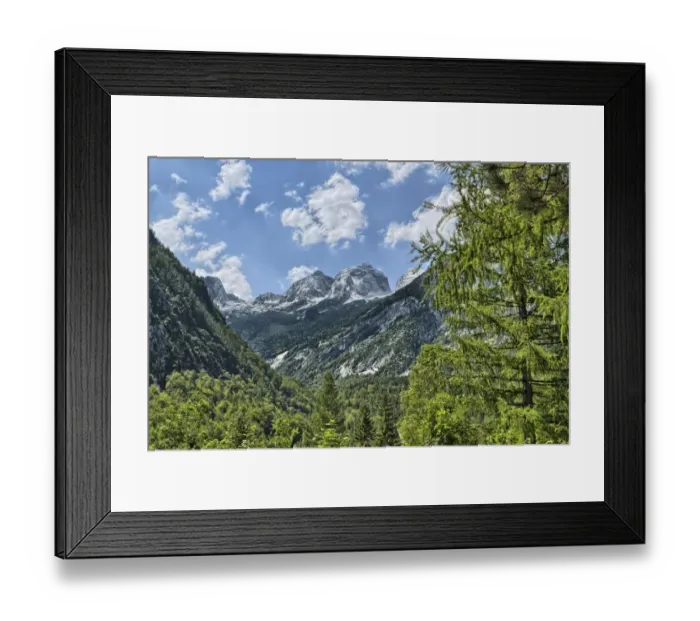 Framed Print : Prisojnik Mountain, 2547m, Soca Valley, Triglav National Park, Zapodnem, Slovenia Framed Print : Prisojnik Mountain, 2547m, Soca Valley, Triglav National Park, Zapodnem, Slovenia