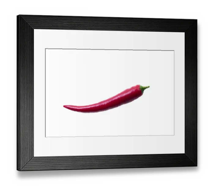 Framed Print : Red Chili Pepper -Capsicum- Framed Print : Red Chili Pepper -Capsicum-