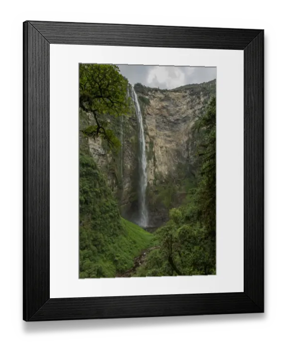 Framed Print : Gocta Waterfall, 771m, Cocachimba, Amazonas, Peru, South America Framed Print : Gocta Waterfall, 771m, Cocachimba, Amazonas, Peru, South America
