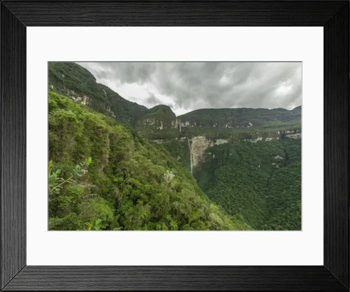 Framed Print : Gocta Waterfall, 771m, with the surrounding cloud forest, Cocachimba, Amazonas, Peru, South America Framed Print : Gocta Waterfall, 771m, with the surrounding cloud forest, Cocachimba, Amazonas, Peru, South America