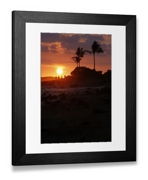 Framed Print : Sunset, Old Airport Beach, Kailua-Kona, Big Island, Hawaii, USA Framed Print : Sunset, Old Airport Beach, Kailua-Kona, Big Island, Hawaii, USA