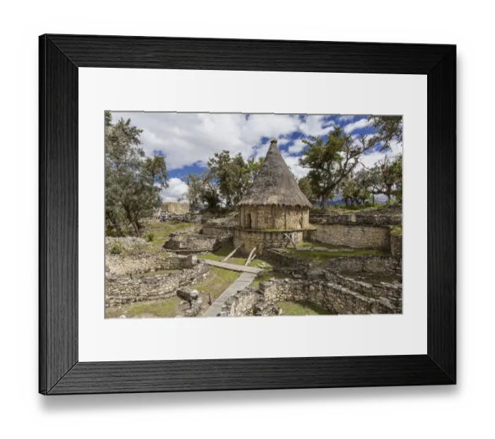 Framed Print : Reconstructed house of the Chachapoya Andean people, Kuelap, Peru, South America Framed Print : Reconstructed house of the Chachapoya Andean people, Kuelap, Peru, South America