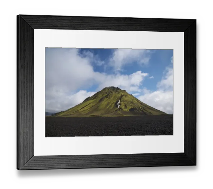 Framed Print : Mossy Mt. Maelifell, Maelifellssandur, highland, Iceland, Europe Framed Print : Mossy Mt. Maelifell, Maelifellssandur, highland, Iceland, Europe