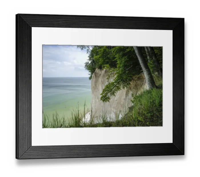 Framed Print : Chalk cliffs on the coast, Rugen island, Rugen, Mecklenburg-Western Pomerania, Germany Framed Print : Chalk cliffs on the coast, Rugen island, Rugen, Mecklenburg-Western Pomerania, Germany