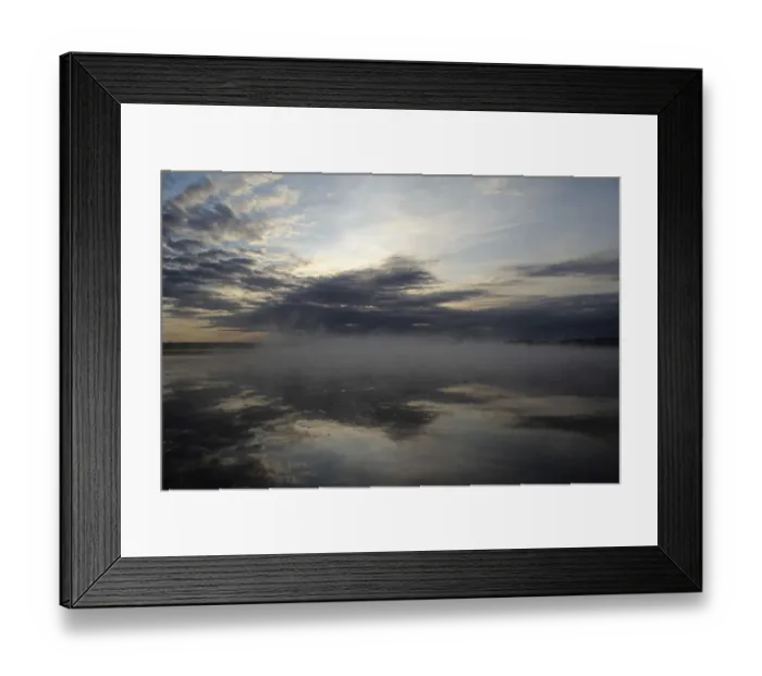 Framed Print : Fog bank at Federsee Lake near Bad Buchau, Upper Swabia, Baden-Wuerttemberg, Germany, Europe Framed Print : Fog bank at Federsee Lake near Bad Buchau, Upper Swabia, Baden-Wuerttemberg, Germany, Europe