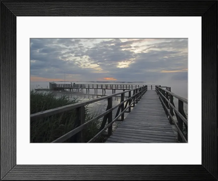 Framed Print : Jetty at Federsee lake, Federsee lake nature reserve, morning mood, Baden-Wuerttemberg, Germany, Europe Framed Print : Jetty at Federsee lake, Federsee lake nature reserve, morning mood, Baden-Wuerttemberg, Germany, Europe