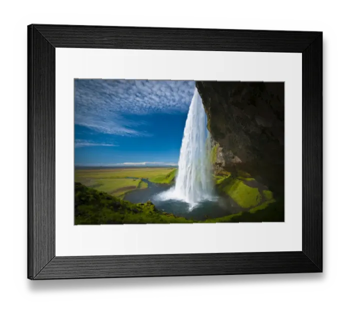 Framed Print : Seljalandsfoss waterfall, South Iceland, Iceland