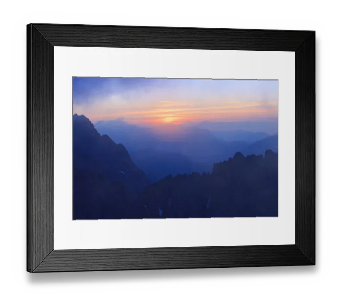 Framed Print : Summer solstice with fog in the Karwendel, Tyrol, Austria Framed Print : Summer solstice with fog in the Karwendel, Tyrol, Austria