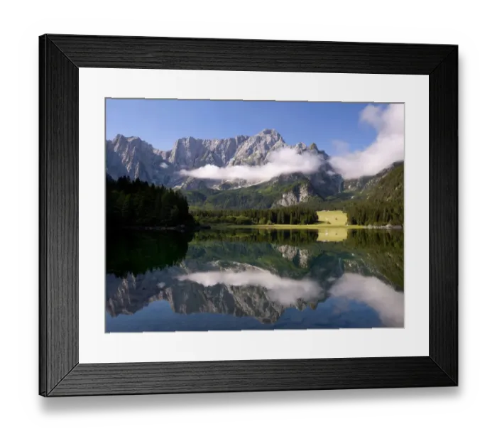 Framed Print : Upper Lake Fusine, Fusine Lakes, Laghi di Fusine lakes, the north face of the Mangart mountain at the back, Julian Alps, Valromana, Italy, Europe Framed Print : Upper Lake Fusine, Fusine Lakes, Laghi di Fusine lakes, the north face of the Mangart mountain at the back, Julian Alps, Valromana, Italy, Europe